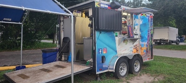 2021 Concession Trailer with Serving Tent